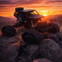 Rock crawler RC 4x4 LHC012 2w1 czarny – samochód zdalnie sterowany