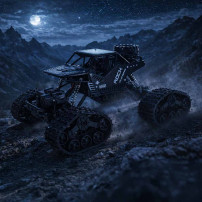Rock crawler RC 4x4 LHC012 2w1 czarny – samochód zdalnie sterowany