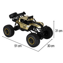 Samochód RC rock crawler 1:8 51cm metal złoty 2,4ghz 4x4