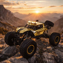 Samochód RC rock crawler 1:8 51cm metal złoty 2,4ghz 4x4