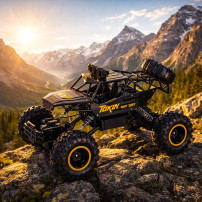 Rock crawler RC 1:12 4WD metal czarny - samochód zdalnie sterowany