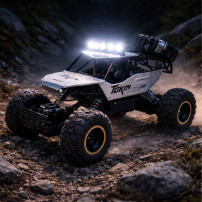 Rock crawler RC 1:12 4WD metal srebrny - samochód zdalnie sterowany
