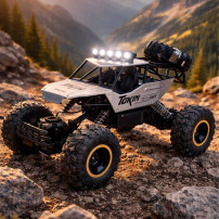 Rock crawler RC 1:12 4WD metal srebrny - samochód zdalnie sterowany