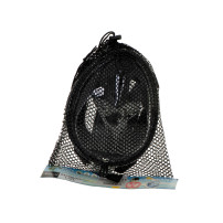 Maska do snorkelingu pełna składana L/XL czarna z rurką dry-top