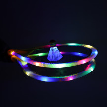 Rakiety tenisowe świecące LED + lotki – zestaw do badmintona