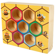 Gra edukacyjna plaster miodu z pszczółkami montessori