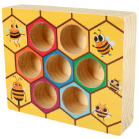 Gra edukacyjna plaster miodu z pszczółkami montessori