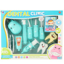 Dentysta zestaw lekarski hipopotam niebieski dla dzieci