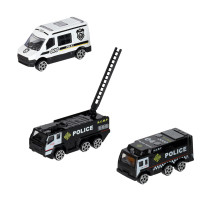 Samolot policyjny transporter z 3 autami, światłami i dźwiękiem