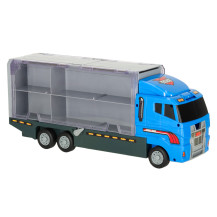 Transporter TIR wyrzutnia + 6 metalowych aut policja