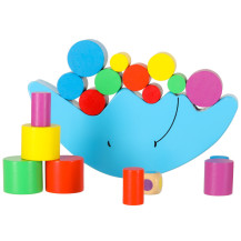Balansujący księżyc gra zręcznościowa drewniana montessori