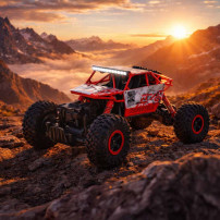 Rock crawler RC 1:18 4WD 2,4ghz czerwony – auto terenowe