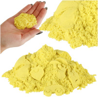Piasek sensoryczny dla dzieci 1kg żółty - magiczny piasek