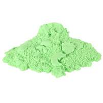 Piasek sensoryczny zielony 1kg dla dzieci 3+ w woreczku