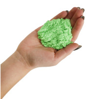 Piasek sensoryczny zielony 1kg dla dzieci 3+ w woreczku