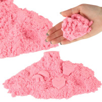 Piasek sensoryczny dla dzieci 1 kg różowy – magiczny piasek
