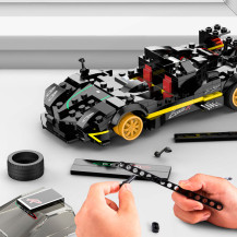 Rastar pagani zonda r 1:28 klocki 387 el. - model do złożenia
