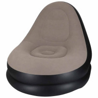 Fotel dmuchany z podnóżkiem 2w1 - sofa, pufa i pompka w zestawie