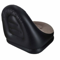 Fotel dmuchany z podnóżkiem 2w1 - sofa, pufa i pompka w zestawie