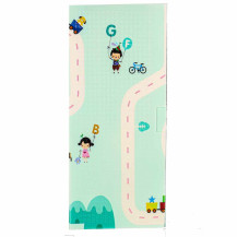 Mata edukacyjna piankowa dwustronna pandy i ulica 180x200 cm