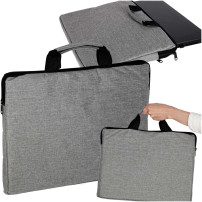 Torba na laptopa 15,6" teczka biznesowa oxford szara unisex