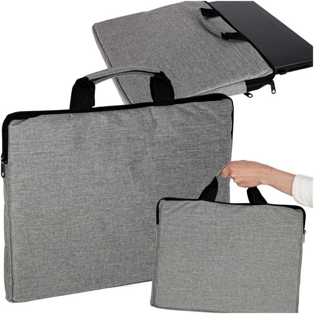 Torba na laptopa 15,6" teczka biznesowa oxford szara unisex