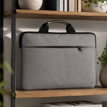 Torba na laptopa 15,6" teczka biznesowa oxford szara unisex
