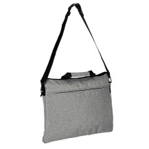 Torba na laptopa 15,6 cali oxford 300D z paskiem na ramię, szara