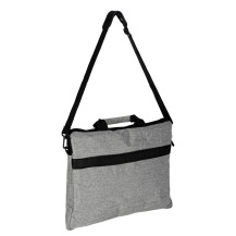 Torba na laptopa 15,6 cali oxford 300D z paskiem na ramię, szara