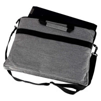 Torba na laptopa 15,6 cali oxford 300D z paskiem na ramię, szara