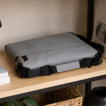 Torba na laptopa 15,6 cali oxford 300D z paskiem na ramię, szara