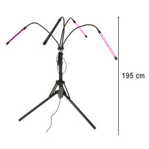 Lampa LED do roślin na statywie 4x80 diod, timer i pilot RF