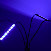 Lampa LED do roślin na statywie 4x80 diod, timer i pilot RF