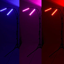 Lampa LED do roślin na statywie 4x80 diod, timer i pilot RF