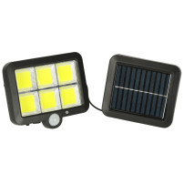 Lampa solarna 120 LED z czujnikiem ruchu i zmierzchu IP65