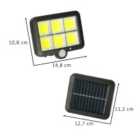 Lampa solarna 120 LED z czujnikiem ruchu i zmierzchu IP65