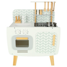 Drewniana kuchnia dla dzieci lulilo retro MDF 73 cm z akcesoriami