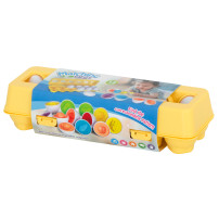 Układanka sorter jajka dopasuj kształty i kolory, 12 szt.
