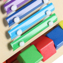 Pchacz drewniany chodzik 6w1 kostka edukacyjna dla dzieci