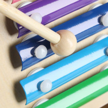 Pchacz drewniany chodzik 6w1 kostka edukacyjna dla dzieci