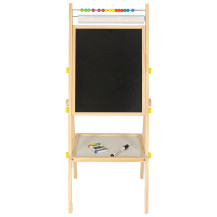 Tablica magnetyczna kredowa dwustronna na stelażu 90 cm z literkami