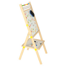 Tablica magnetyczna kredowa dwustronna na stelażu 90 cm z literkami