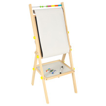 Tablica magnetyczna kredowa dwustronna na stelażu 90 cm z literkami