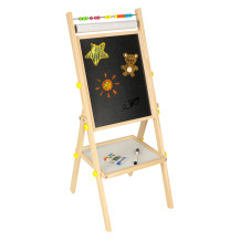 Tablica magnetyczna kredowa dwustronna na stelażu 90 cm z literkami