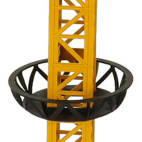 Dźwig żuraw budowlany RC zdalnie sterowany z hakiem 128 cm