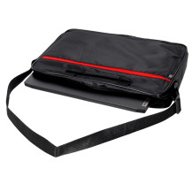 Torba na laptopa 15,6 cali na ramię, teczka biznesowa, czarna