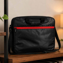 Torba na laptopa 15,6 cali na ramię, teczka biznesowa, czarna