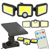 Lampa solarna LED 3w1 z czujnikiem ruchu i zmierzchu, 6500 lm