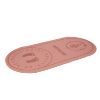 Mata fitness do jogi i skakania na skakance 125x61,5 cm różowa