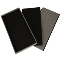 Pufa składana ze schowkiem szara 76x38x38 cm, do 100 kg